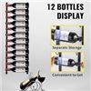 Image 1 : NEW W BOX VEVOR WALL MOUNTED WINE RACK 12 BOTTLES