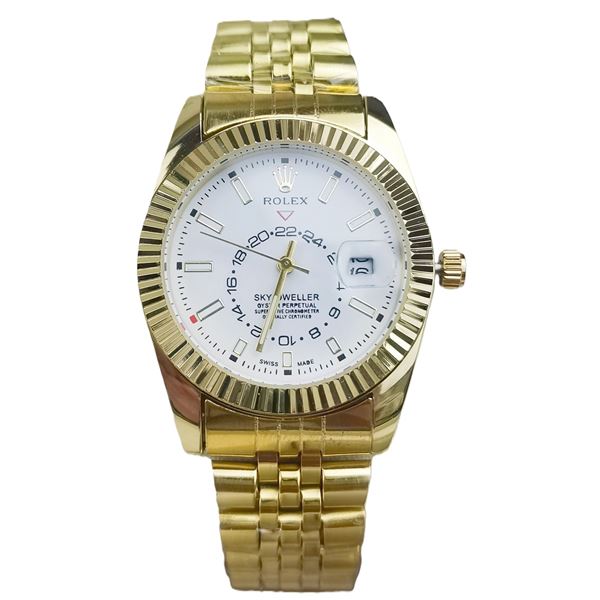 NEW REPLICA R0LEX"SKY-DWELLER" QUARTZ WATCH