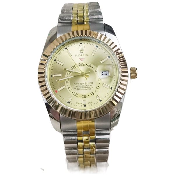 NEW REPLICA R0LEX"SKY-DWELLER" QUARTZ WATCH