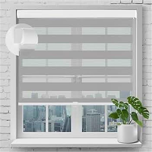 NEW SEEYE CORDLESS ZEBRA BLINDS SHADES 43 X 72"