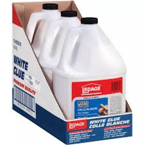3 X 3L LEPAGE WHITE GLUE