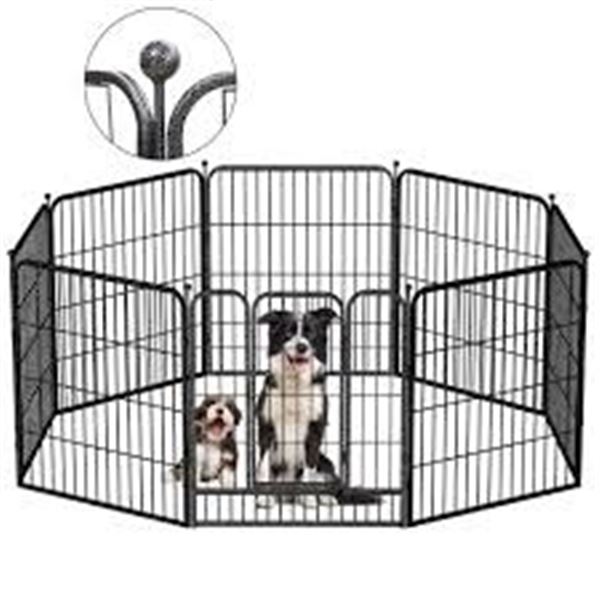 NEW W BOX DOG PLAYPEN FOR MEDIUM DOGS 32" 8 PANELS