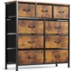 Image 1 : NEW ASSEMBLED SOGES 9 DRAWER FABRIC DRESSER