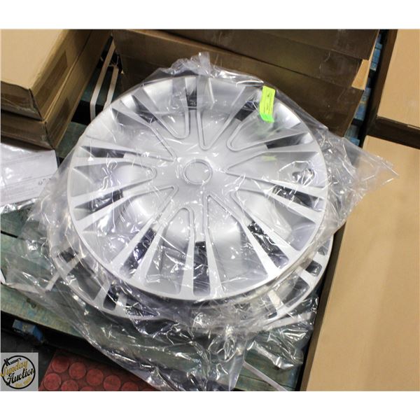 BRAND NEW 4PCS CAR WHEEL RIM HUB SILVER TONE
