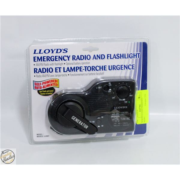 SEALED LLOYDS EMERGENCY RADIO/