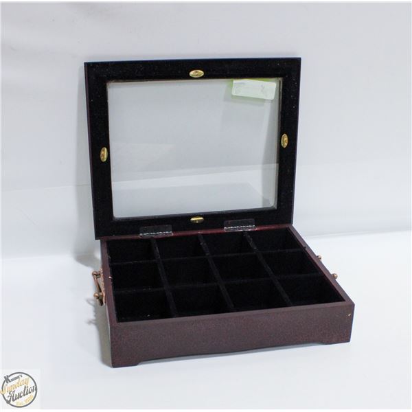 WOODEN OPENING STORAGE CASE