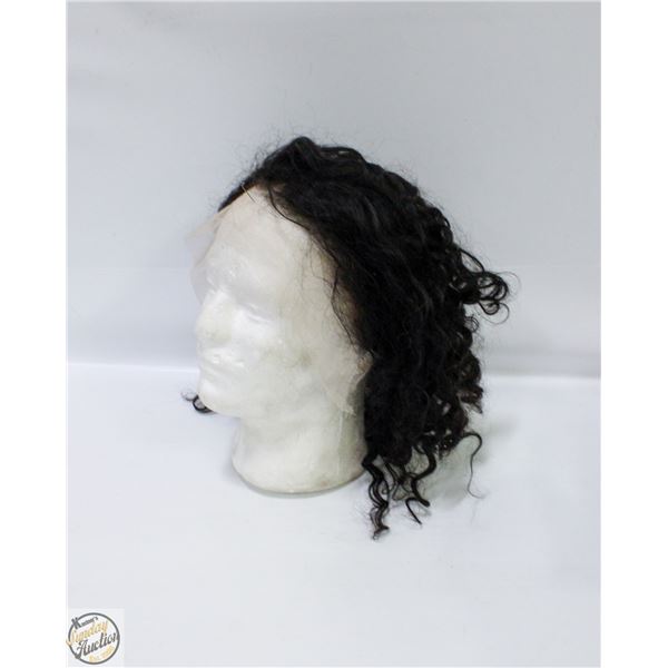 100% HUMAN HAIR BOB CURLY FULL FRONTAL 10" WIG