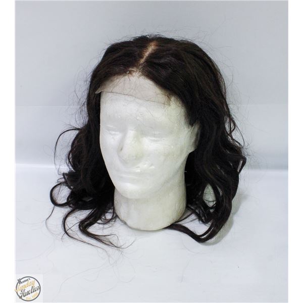 100% HUMAN HAIR BODY WAVE FULL FRONTAL 18" WIG