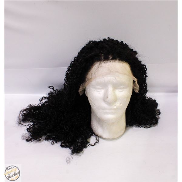 100% HUMAN HAIR KINKY CURL FULL FRONTAL 26" WIG