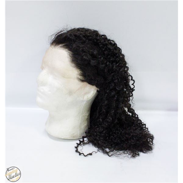 100% HUMAN HAIR KINKY CURL FULL FRONTAL 20" WIG