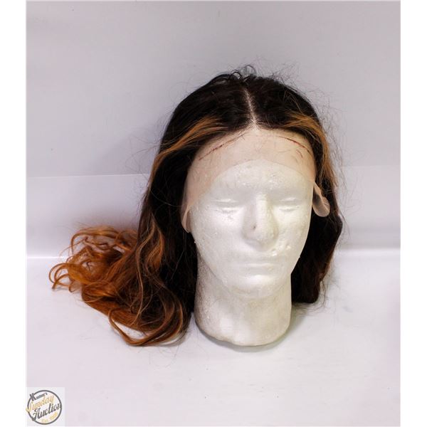 100% HUMAN HAIR BODY WAVE FULL FRONTAL 24" WIG