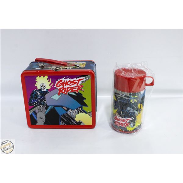 GHOST RIDER LUNCH BOX+THERMOS NEW IN BOX