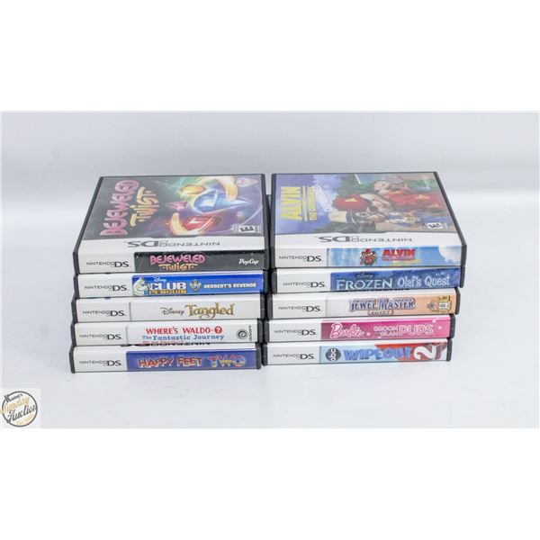 LOT OF 10 DS NINTENDO GAMES