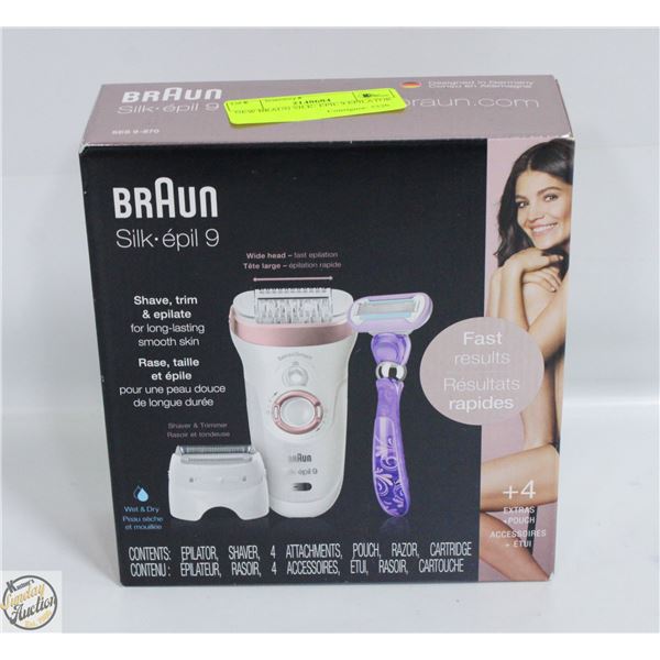 NEW BRAUN SILK- EPIL 9 EPILATOR