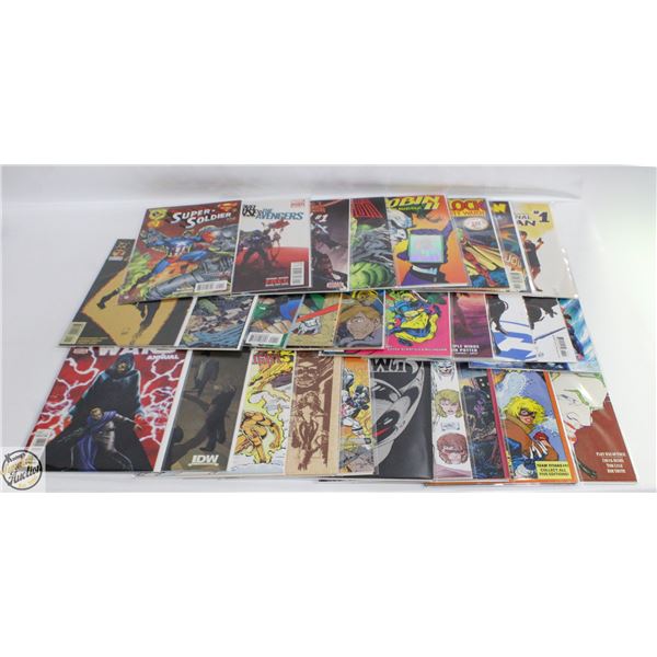 25+ NUMBER 1 COMICS LOT ALL #1 ISSUES