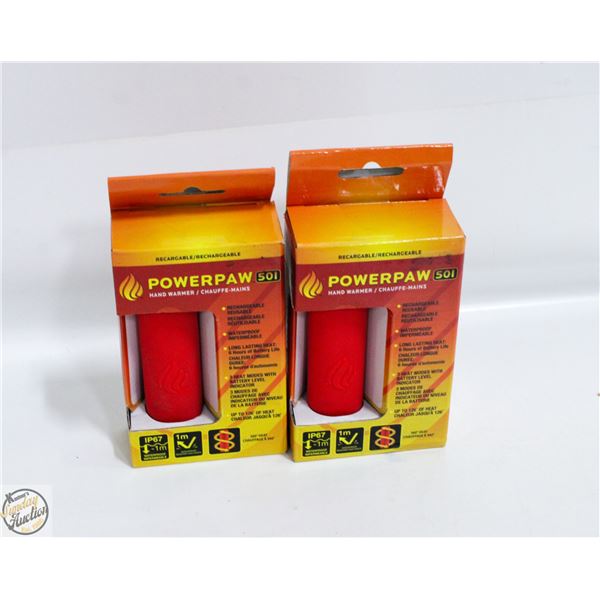 NEW 2 POWERPAW HANDWARMERS