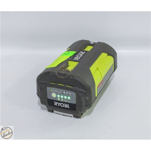 RYOBI 40VOLT BATTERY