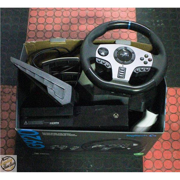 XBOX ONE WITH CORDS, CONTROLLER,
