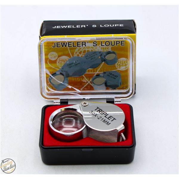 #3586-JEWELLER’S LOUPE COIN LOUPE TRIPLET 30X-21