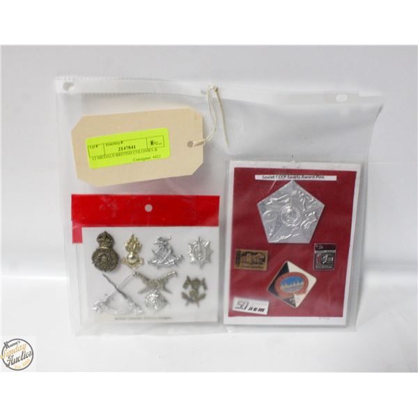 13 MEDALS BRITISH COLONIES &