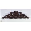 Image 1 : HAND CARVED TEAKWOOD FLORAL WALL DECOR