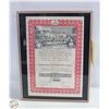 Image 1 : 1944 KILO-MOTO (CONGO) FRAMED STOCK