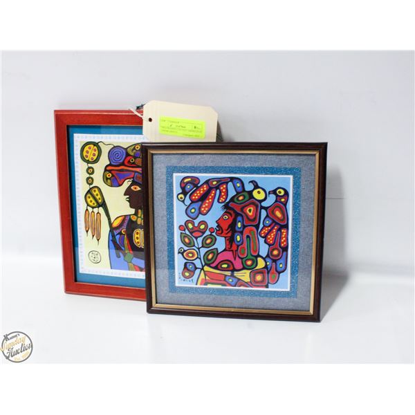 TWO FRAMED CANADA ABORIGINAL THEME PRINTS