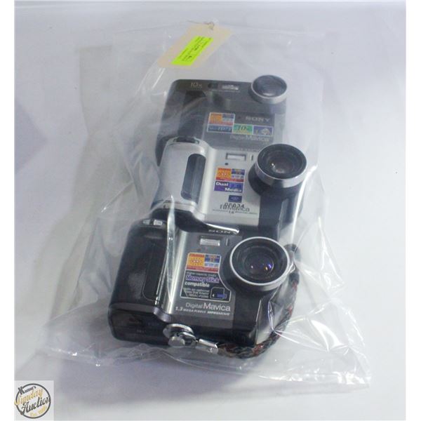 3 VINTAGE SONY "MAVICA" DIGITAL CAMERAS