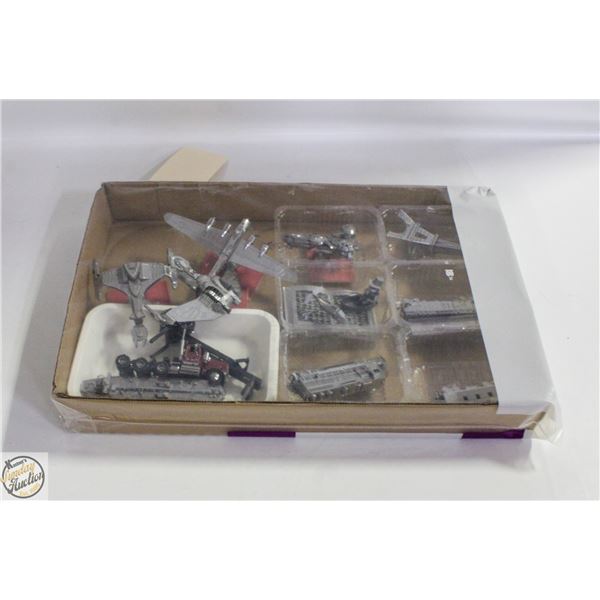 12 "METAL EARTH" MODEL AIRCRAFT VEHICLES ETC