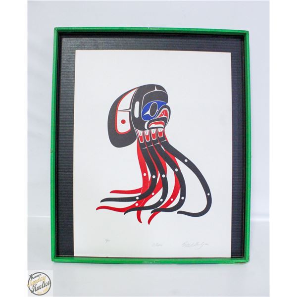 "OCTOPUSS" LTD ED. PRINT BY RICHARD SHORTY 61/100
