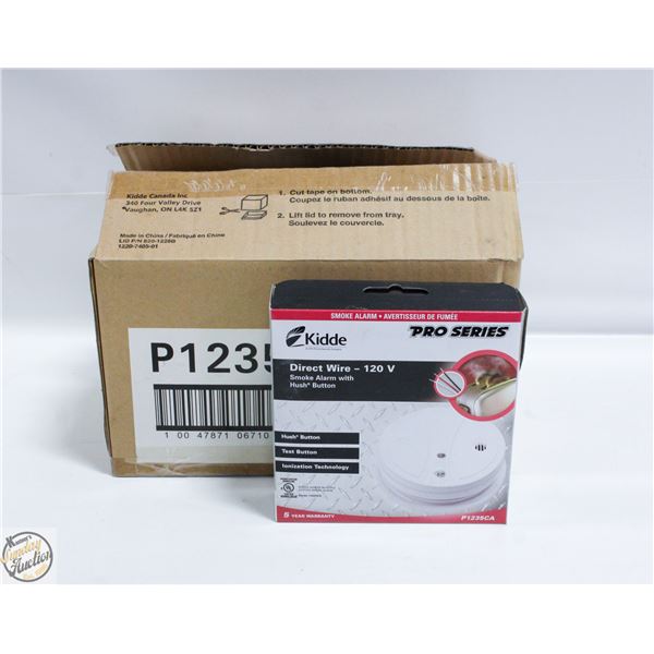 CASE WITH 6 KIDDE PRO SERIES DIRECT WIRE 120V