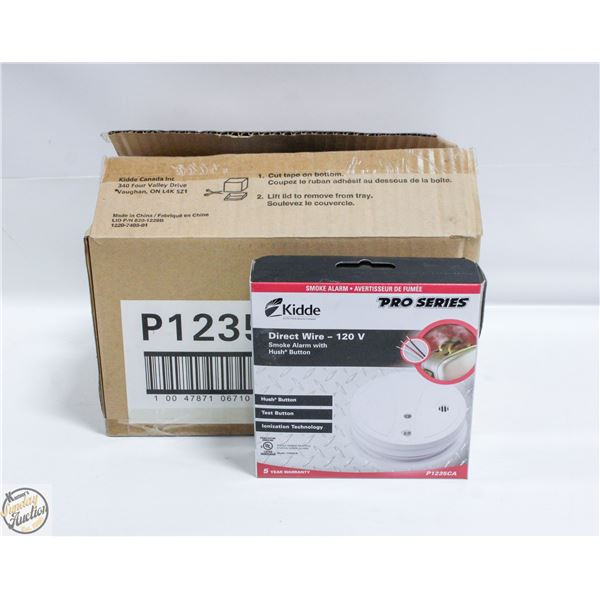 CASE WITH 6 KIDDE PRO SERIES DIRECT WIRE 120V