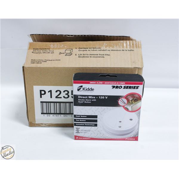CASE WITH 6 KIDDE PRO SERIES DIRECT WIRE 120V