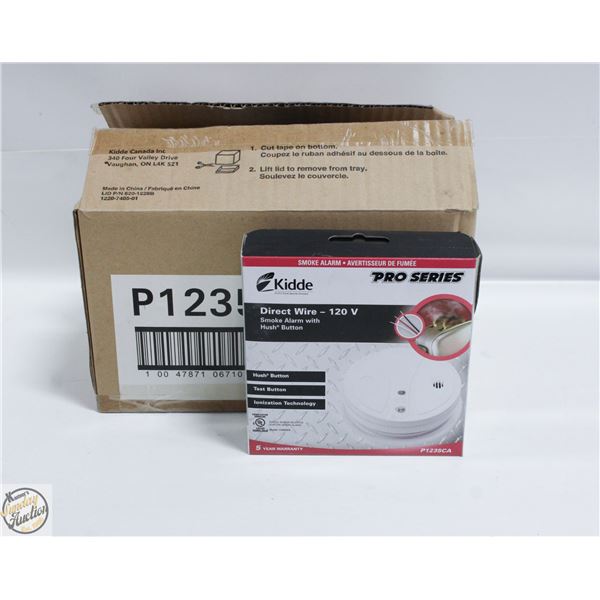 CASE WITH 6 KIDDE PRO SERIES DIRECT WIRE 120V