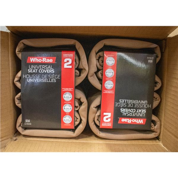 CASE WITH TWO 2 PC SETS LAWSON SEAT COVERS TAN