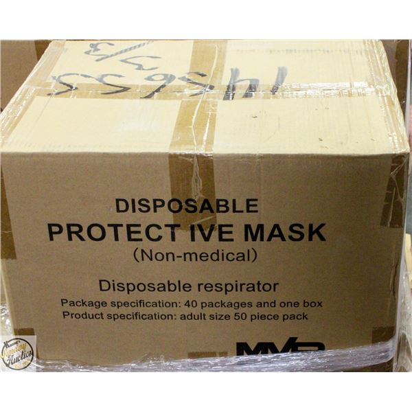 CASE OF MVP DISPOSABLE PROTECTIVE MASKS