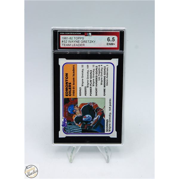 OILERS' WAYNE GRETZKY 1984 OPC GRADED 7.5