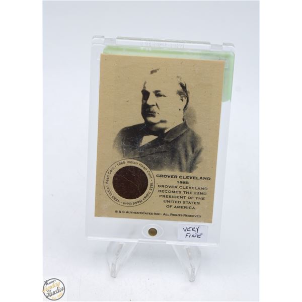 1885 INDIAN HEAD CENT IN HARD CASE