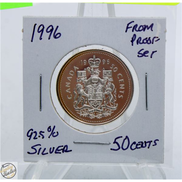 1996 92.5% SILVER 50 CENTS FROM PROOF SET