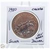 Image 1 : 1980 SILVER DOLLAR - 23.5 GRAMS
