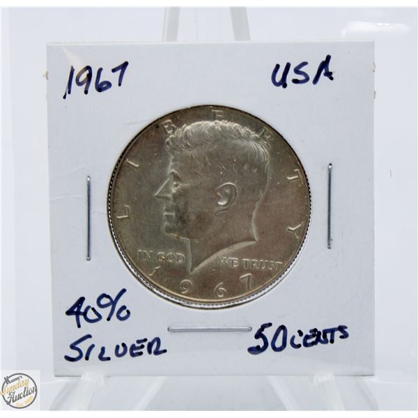 1967 40% SILVER 50 CENTS