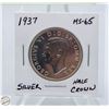 Image 1 : 1937 SILVER HALF CROWN