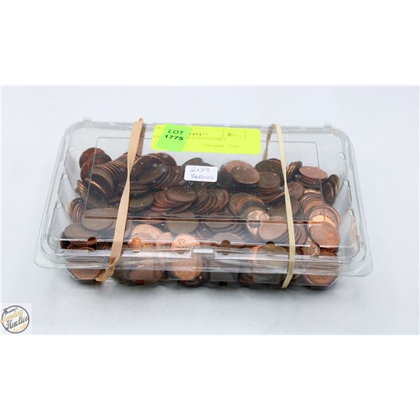 2 LBS OF ASSORTED PENNIES