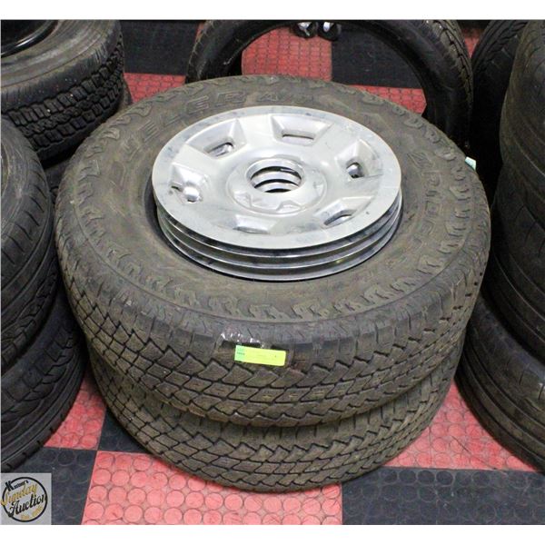 PAIR OF 265/70R17 BRIDGESTONE DUELER