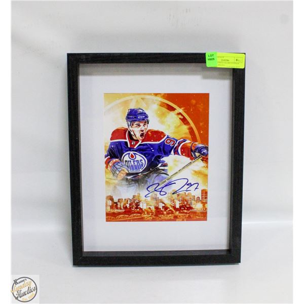 WOOD FRAMED OILERS' CONNOR MCDAVID PHOTO