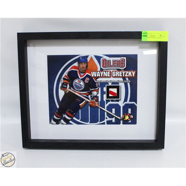 WOOD FRAMED OILERS' WAYNE GRETZKY