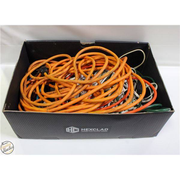 LOT OF EXTENSION CORDS