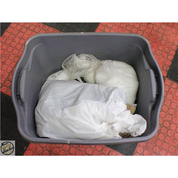 LARGE TOTE OF SILICONE BEADS