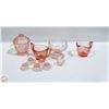 Image 1 : FLAT OF PINK GLASSWARE