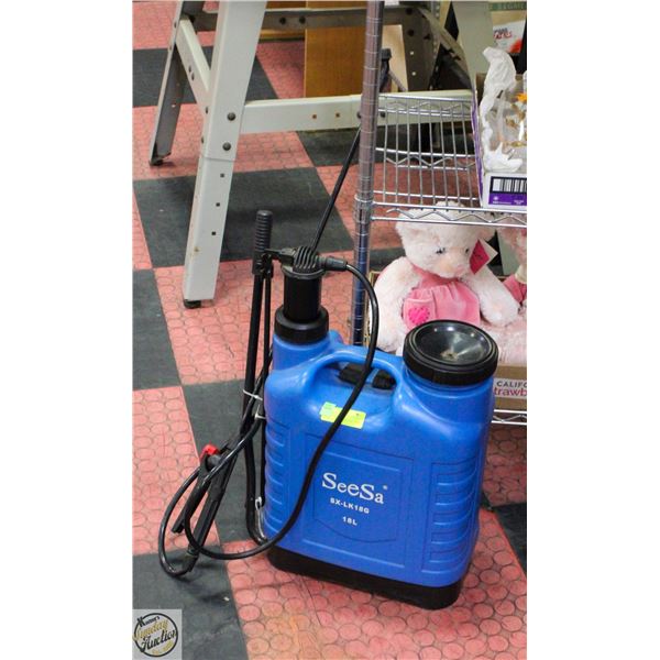 SEESA BACKPACK SPRAYER - HAS LIQUID INSIDE